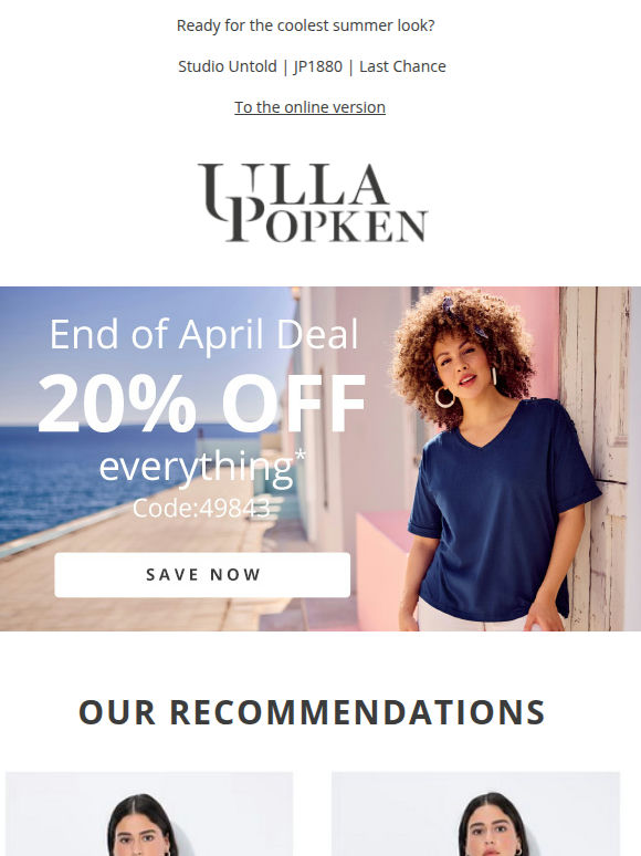 Don't miss out! ⚡ Get 20% off EVERYTHING!
