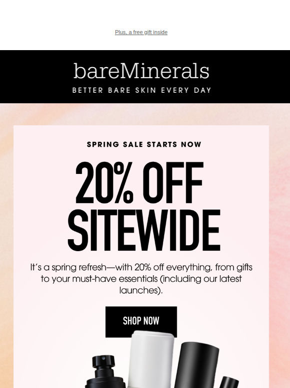 20% OFF-Spring Sale starts NOW!