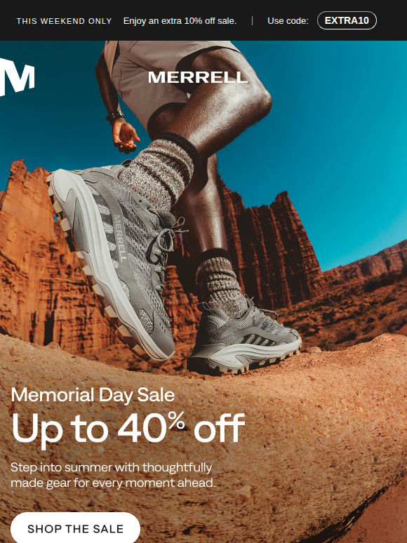 Memorial Day Sale: Up to 40% off