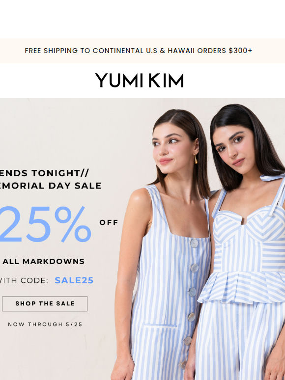 FINAL HOURS: Extra 25% off ends tonight!