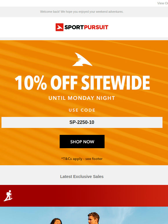 Up to 75% Off: Van Life | Haglofs | Rivelo Cycling | Brooks | Polo Shirts