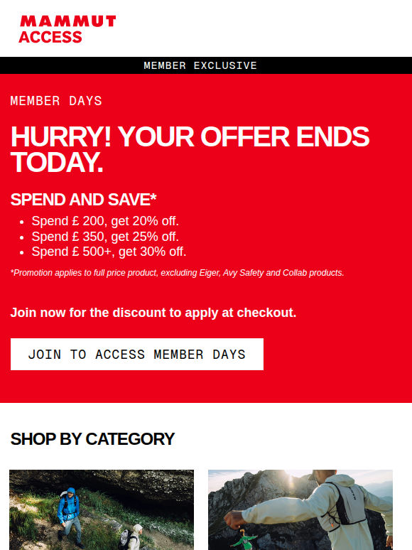 Up to 30% off ends today! ⏳
