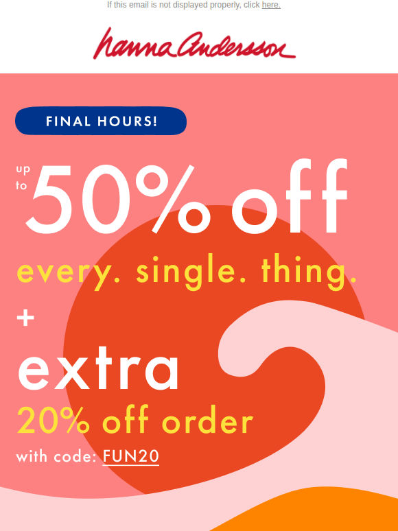 LAST CALL 🔴 Up To 50% Off + Extra 20% Off