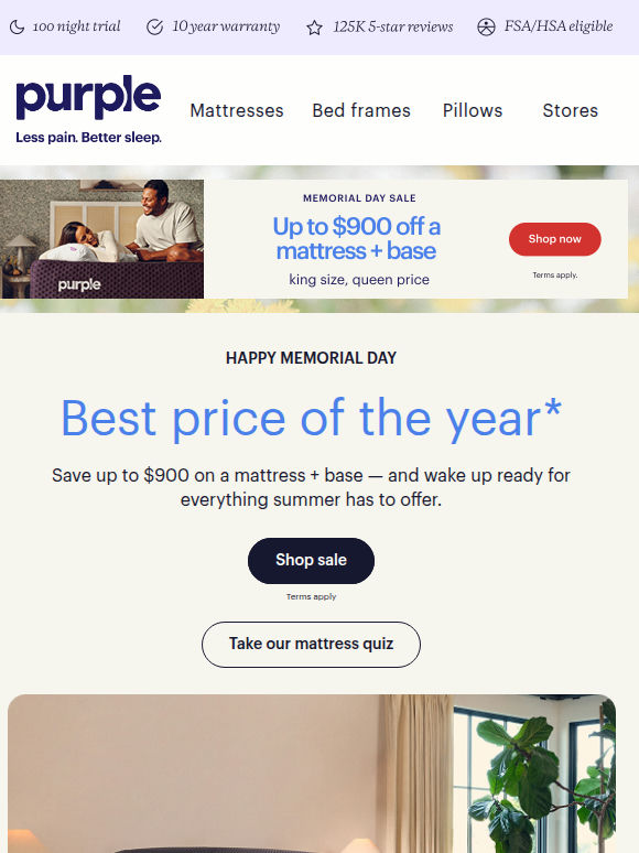 LIMITED TIME! Here’s up to $900 off a mattress + base.