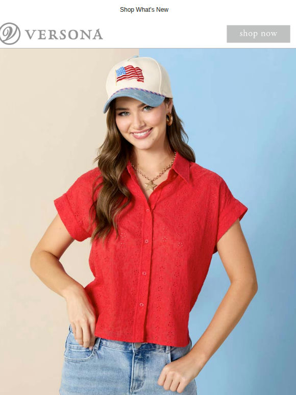 Red, White & New For Memorial Day!