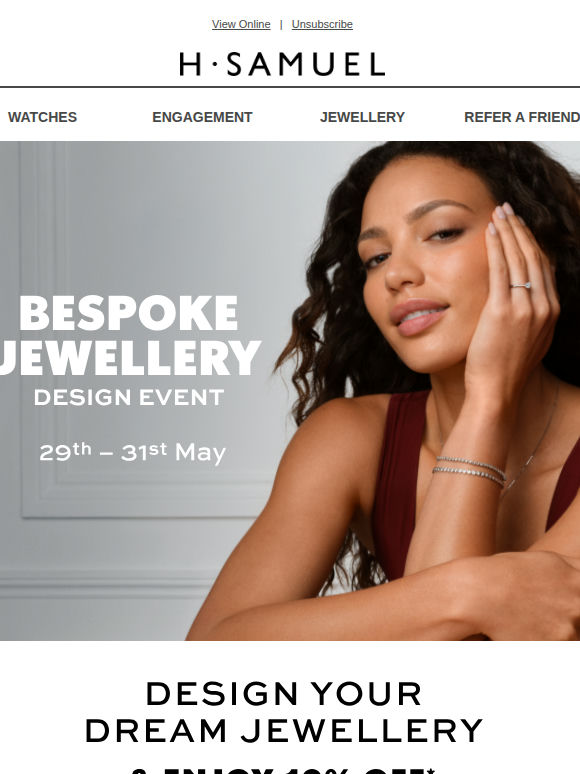 Bespoke jewellery design | Enjoy 10% off