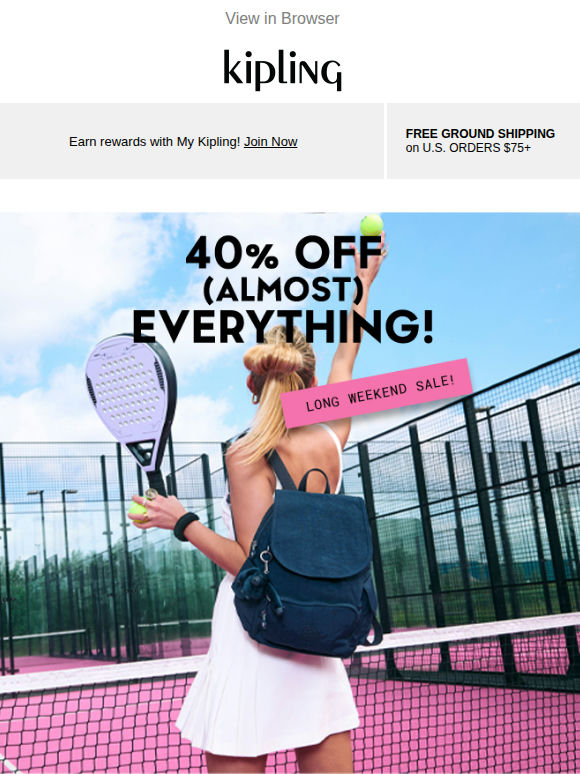 Don't Miss Out! 40% Off Almost Everything!
