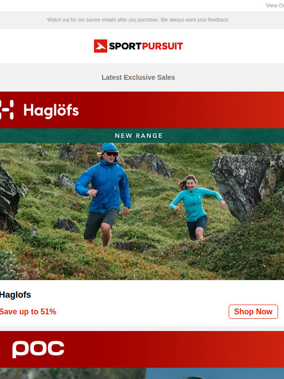 Haglöfs - New Range | POC Cycling | Clarks | Polo Shirts  | D__b__ Bags | Up to 68% Off!