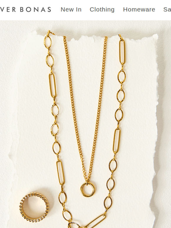 New waterproof jewellery styles