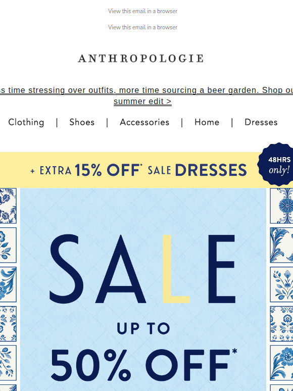 48hrs only: Extra 15% Off Sale Dresses
