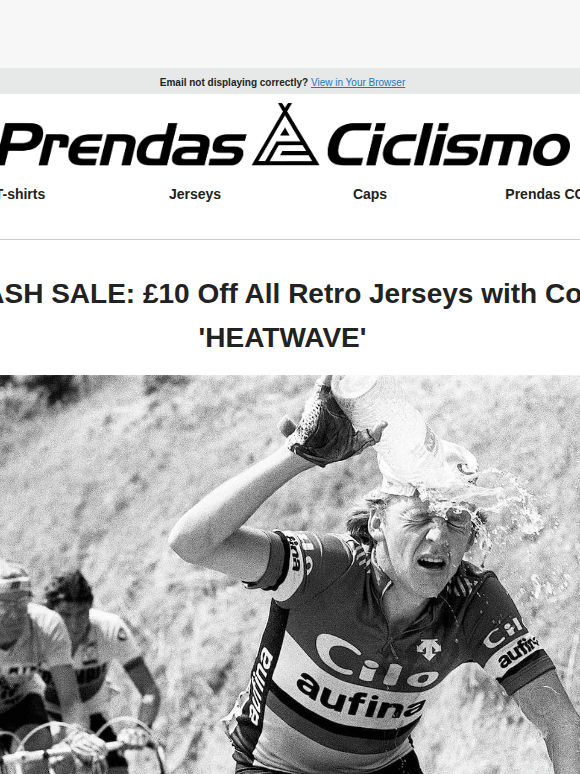 Correction: £10 off Retro Jerseys! 🔥