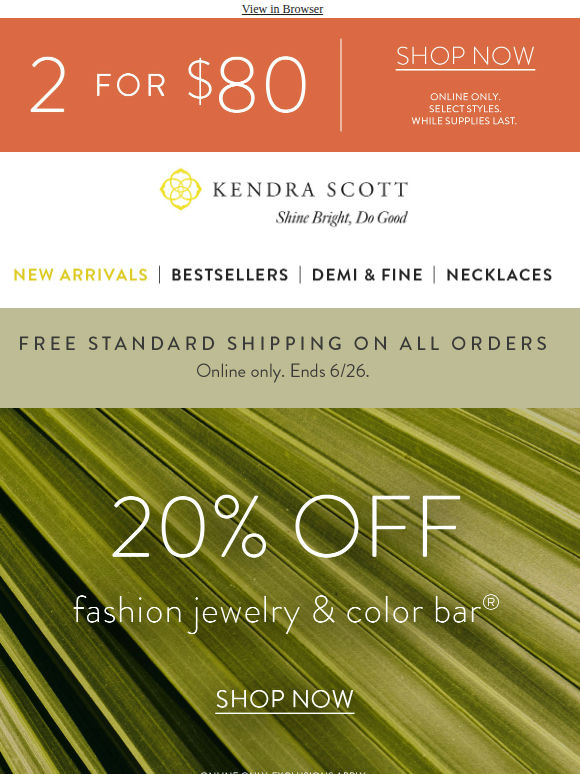Don’t Miss It: 2 for $80 + Free Shipping