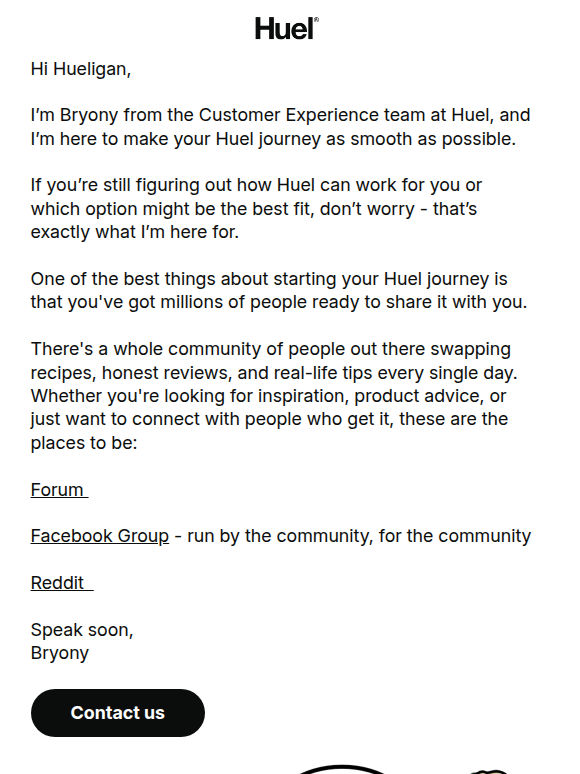 Hey  - Bryony here from the Customer Experience Team 👋