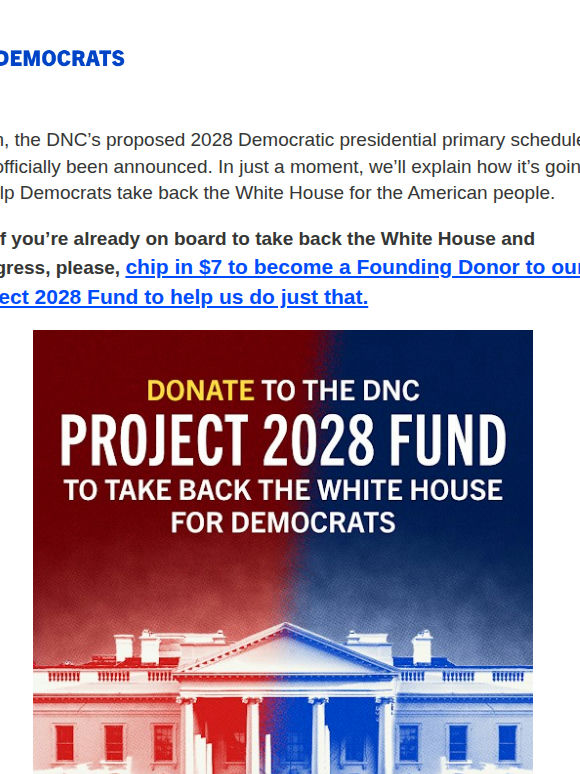 We’re the ONLY committee responsible for taking back the White House