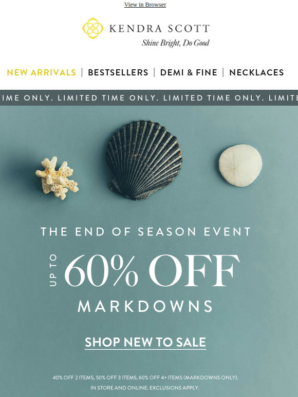 Up to 60% Off So Many NEW Markdowns