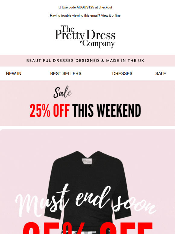 Bestsellers 25% Off this weekend