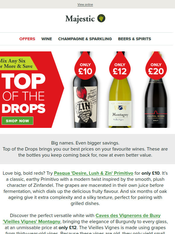 NEW Top of the Drops: Chapel Down, Pasqua & Buxy Montagny from £10