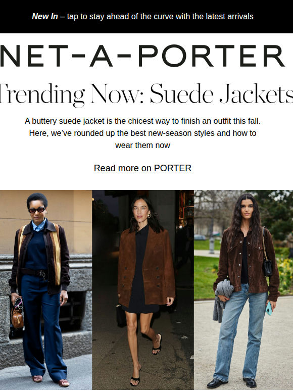 Trending Now: suede jackets