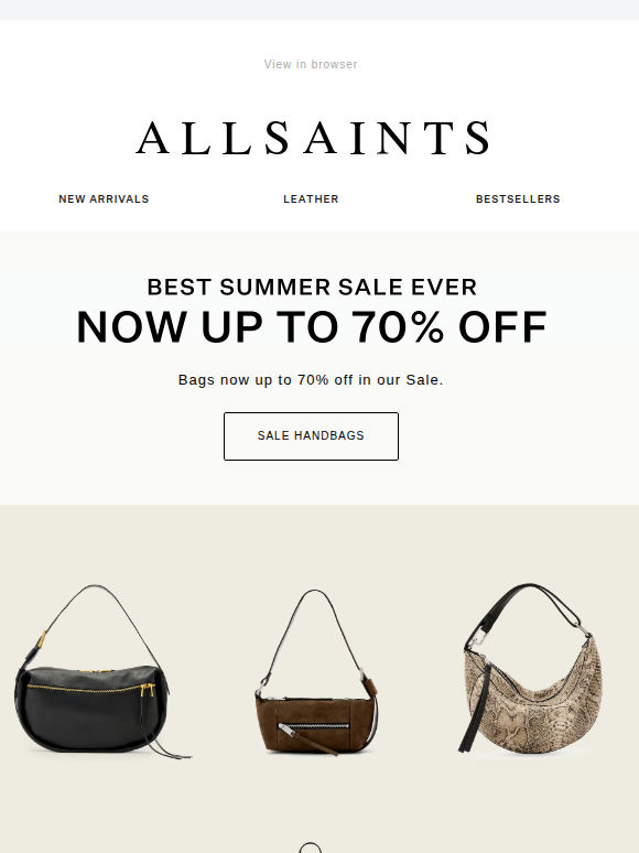 Up To 70% Off: The Bag Edit