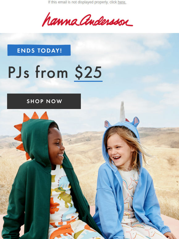 Last Day For PJs From $25!