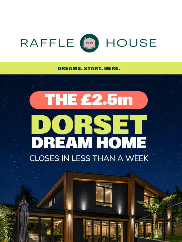 A free boost before the £2.5m Dorset draw closes 🎟️
