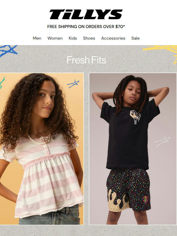 Fresh Fits + Extra 50% Off Clearance Sale