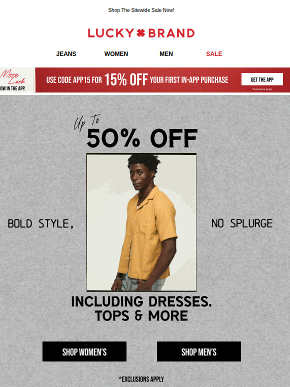 Want Up To Half Off Your Purchase?