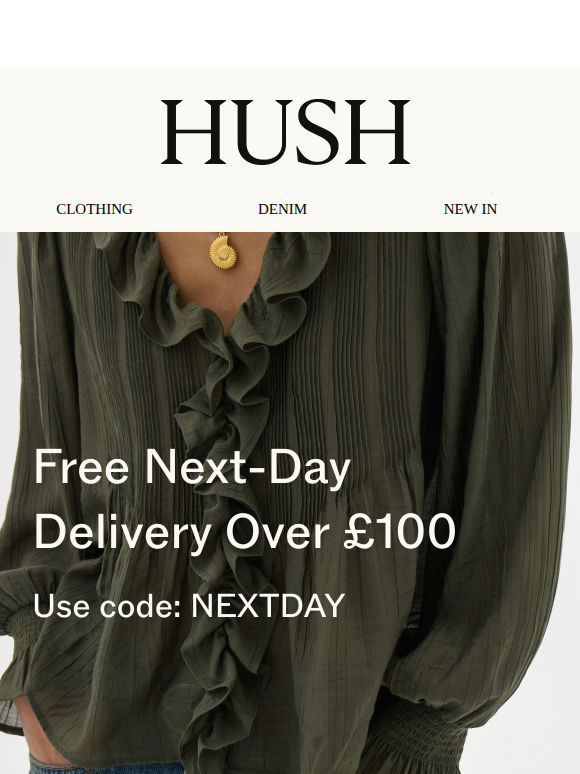 Free next-day delivery starts now