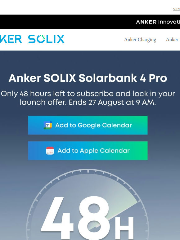 ⌛ Final 48H: 25% Off Solarbank 4 Pro + Free Smart Meter Gen 2