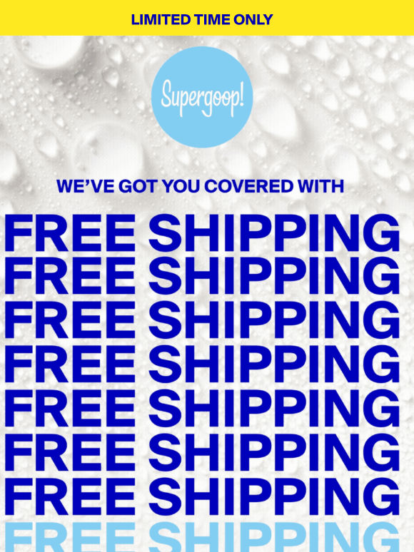 Don’t miss out on SPF shipped FREE ☀️