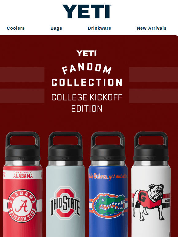 Down, Set, Snag Your Exclusive Team Drinkware