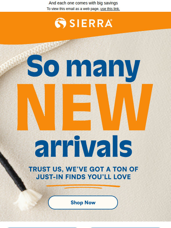 New arrivals. So many new arrivals.