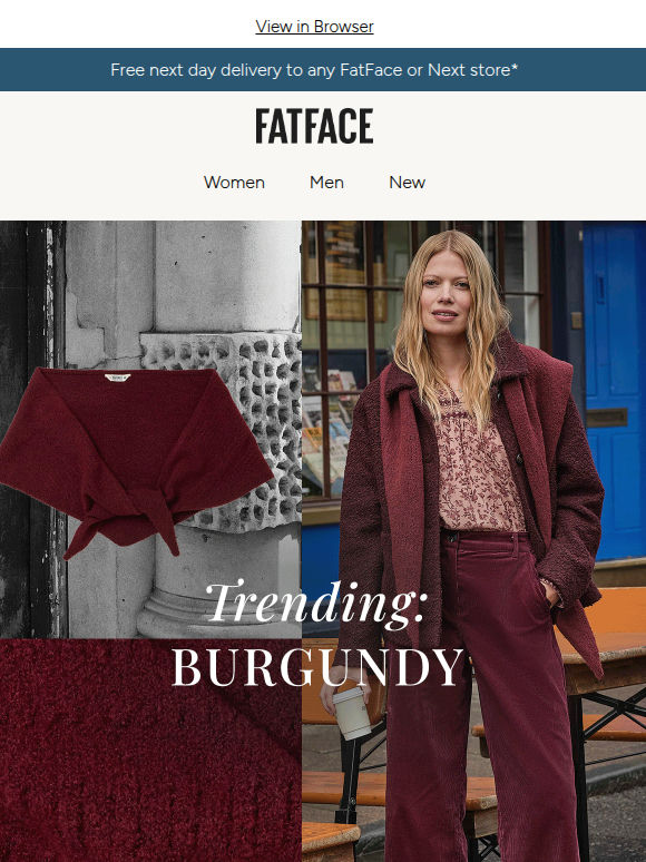 Burgundy: This season's richest trend
