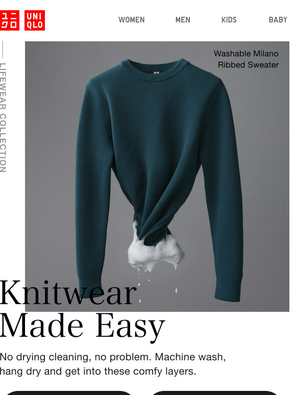 Easy care, even easier-to-wear sweaters