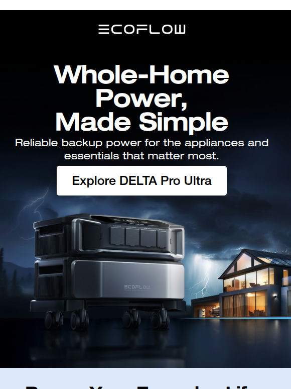✨ Power Your Whole Home with DELTA Pro Ultra