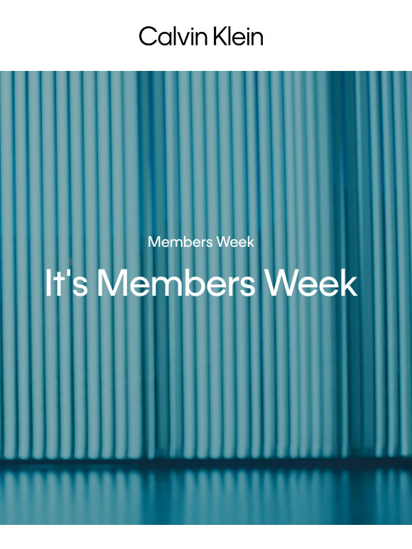 It's Members Week
