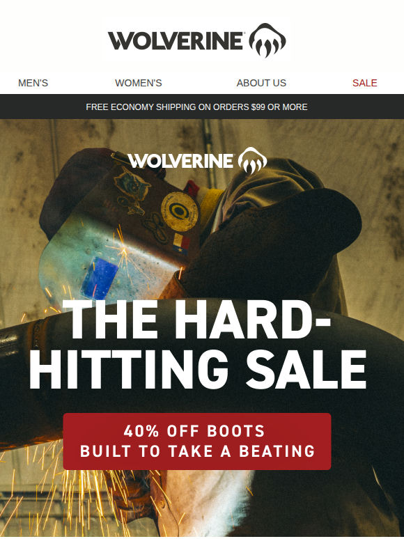 DROP EVERYTHING. BOOTS ARE 40% OFF.