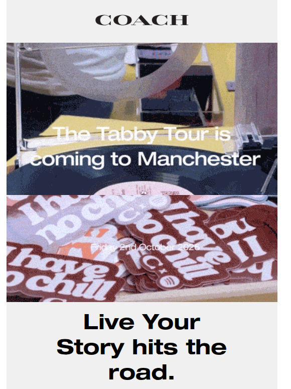 Next stop: Manchester! Our Fall campaign is heading your way.