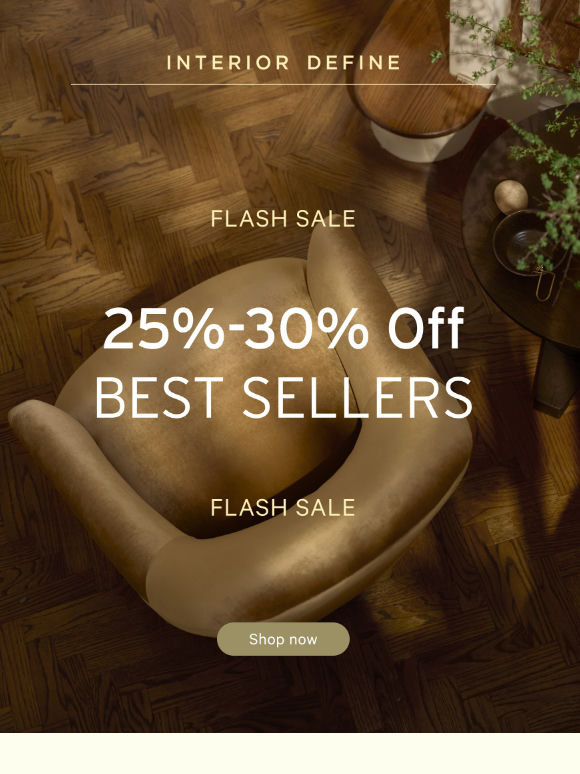 25-30% off everything is still live