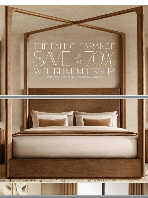 Enjoy Fall Savings Up to 70% on Bedroom, Living, Dining & More