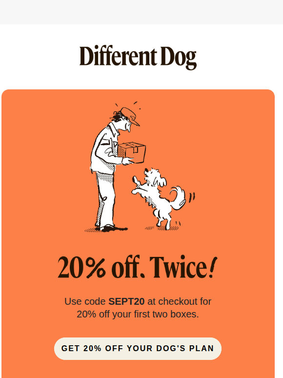 20% off. Then 20% off again 👉🏼