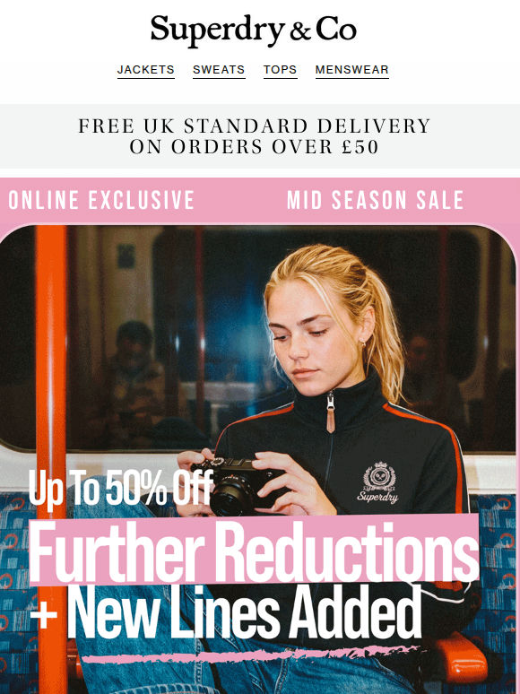 Payday Sale | New Lines + Further Reductions
