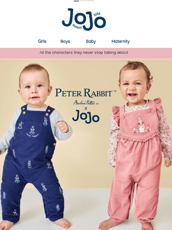 NEW IN: Peter Rabbit™ at JoJo 🥕