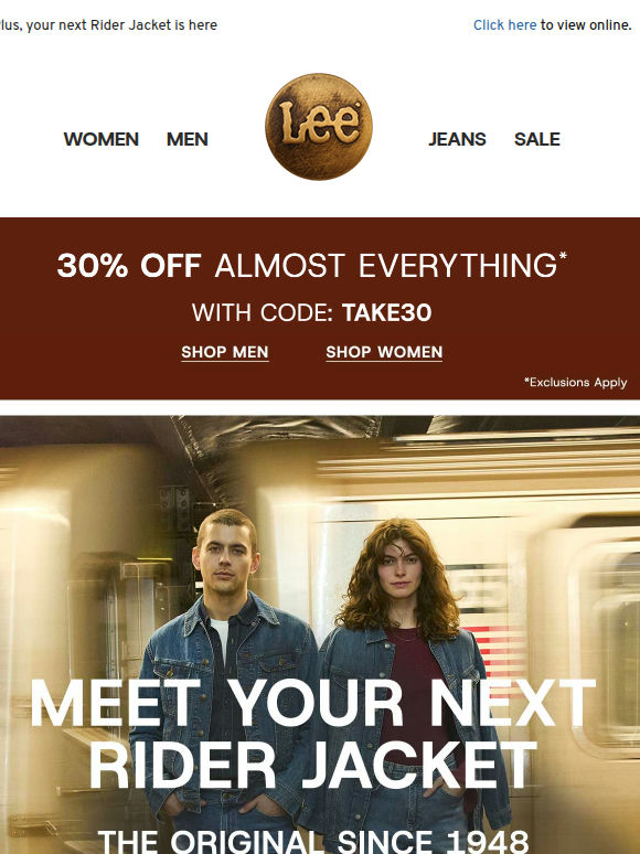 The styles you love, 30% off