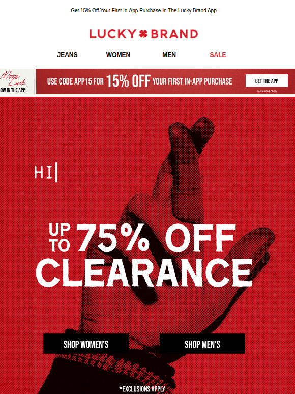 MAJOR Markdowns! Up To 75% Off Clearance