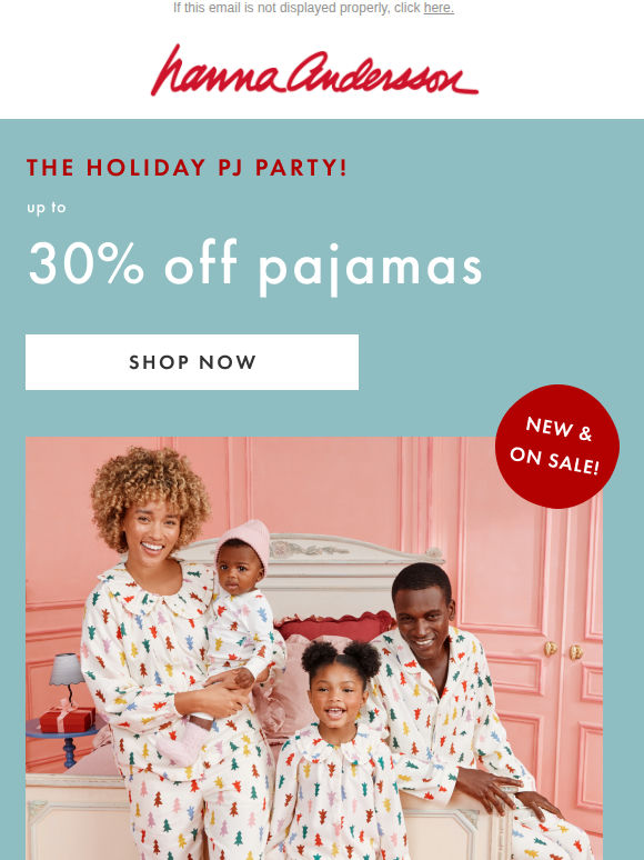 The Holiday PJ Party: Up To 30% Off! 🎄
