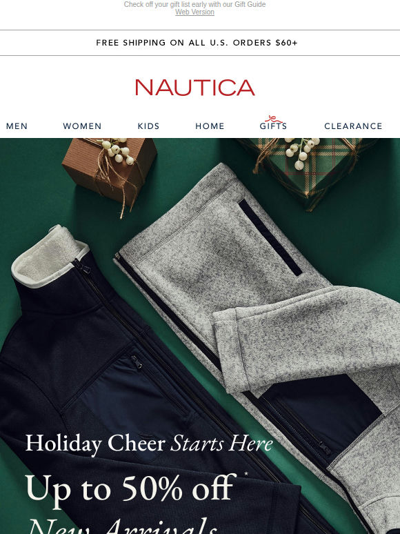 Holiday cheer starts here 🎁 Up to 50% off new arrivals