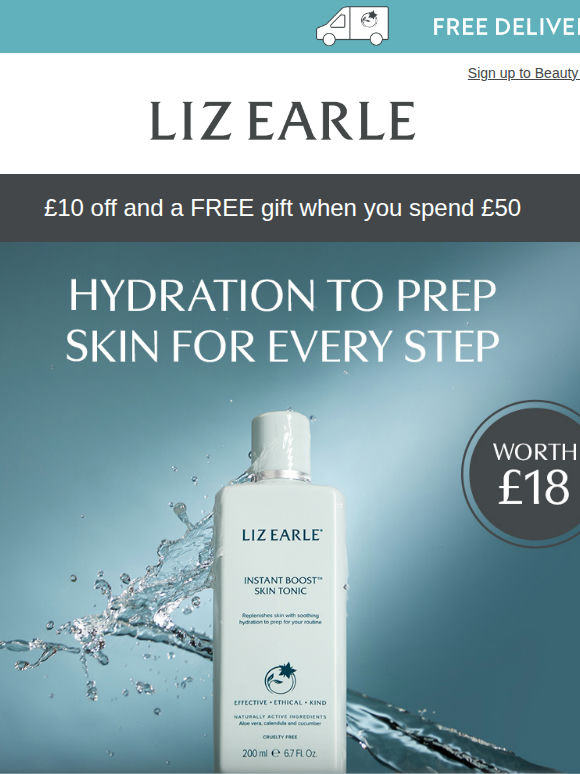 £10 off+ a FREE Skin Tonic 🎁