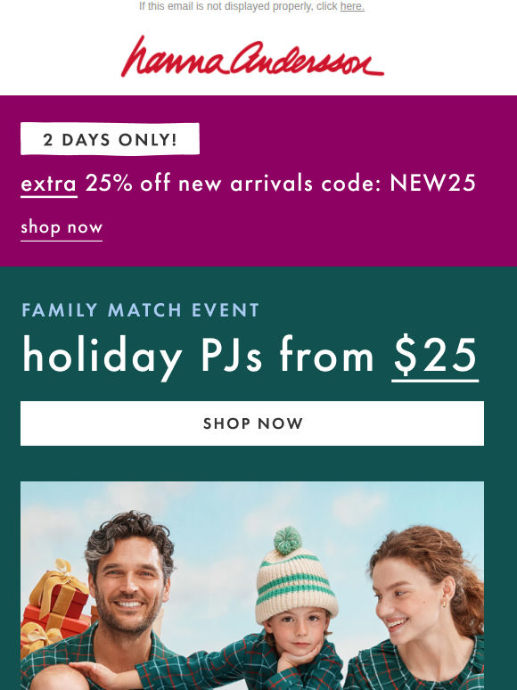 PJs From $25 + Extra 25% Off New Arrivals 🎄
