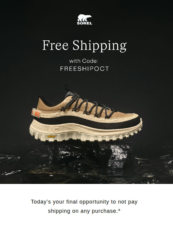 Last Chance for Free Shipping